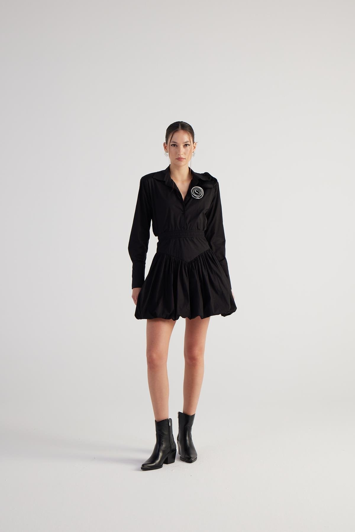 Beli Lastikli Mini Balon Lexi Etek Siyah Siyah L