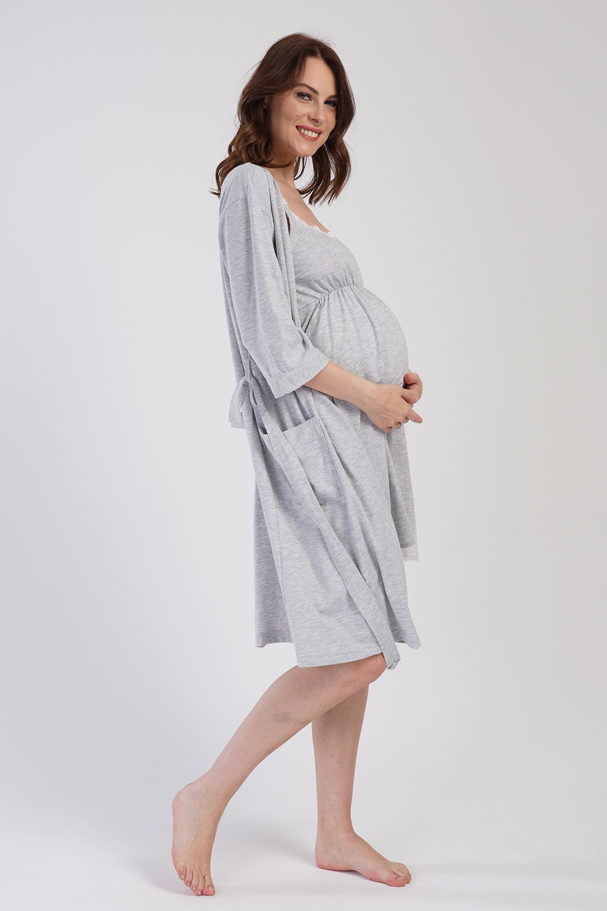 Woman Supreme Parla Pregnant Dressing Gown Set