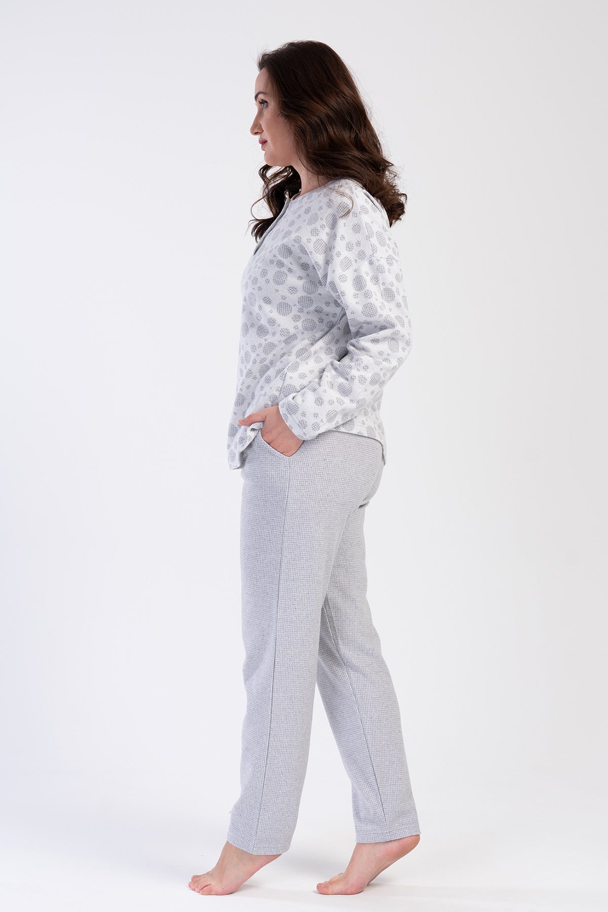 Woman Mander Interlock Big Size Pyjama Set