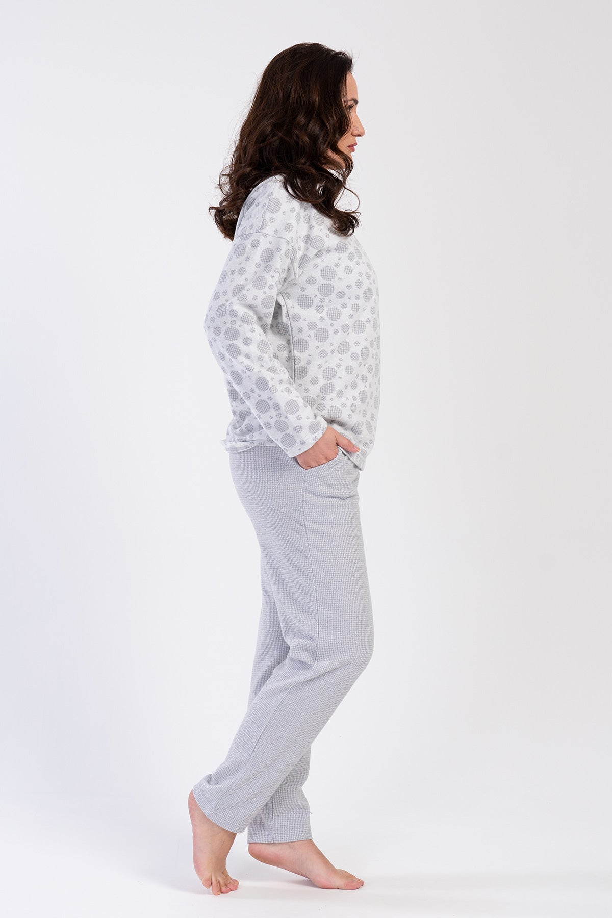 Woman Mander Interlock Big Size Pyjama Set