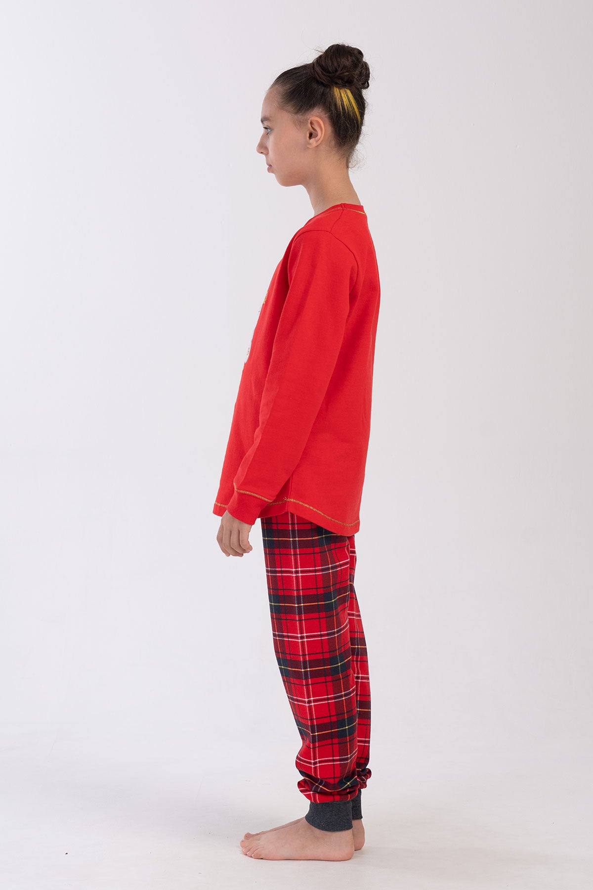 Kids' Girl Two Yarn Christmas Bear Pyjama Set
