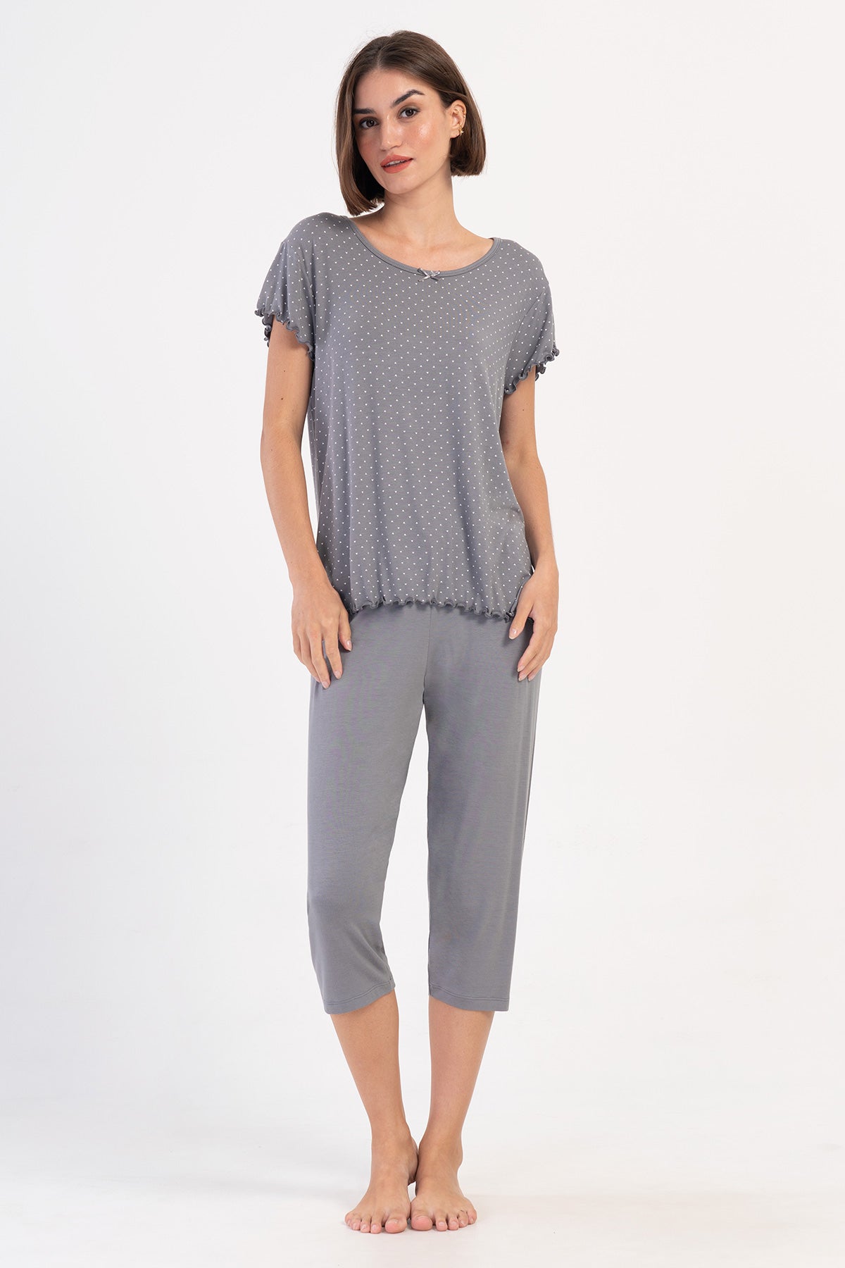 Woman Viscon Big Size Dena Capri Set