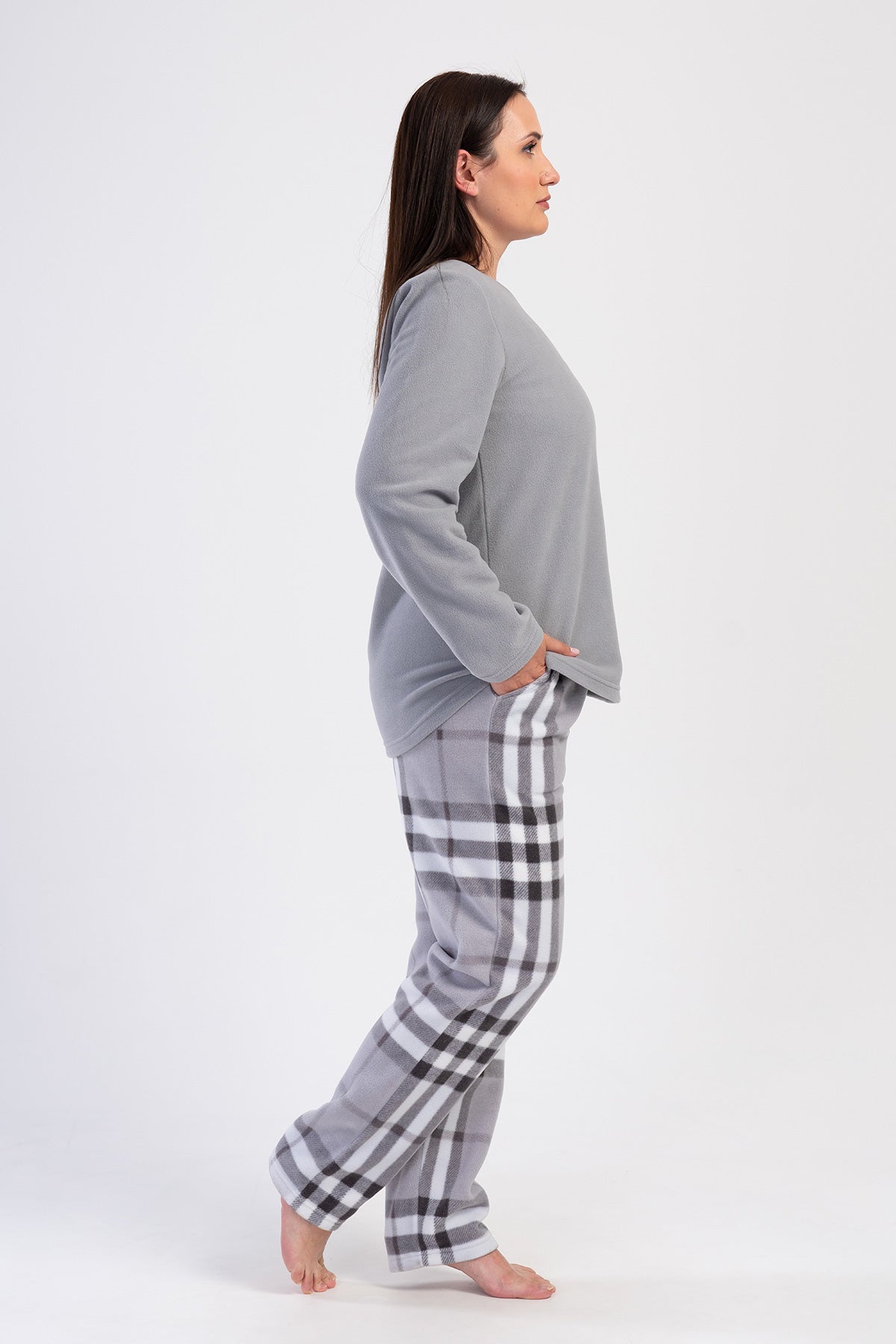 Woman Fleece Big Size Gesty Pyjama Set