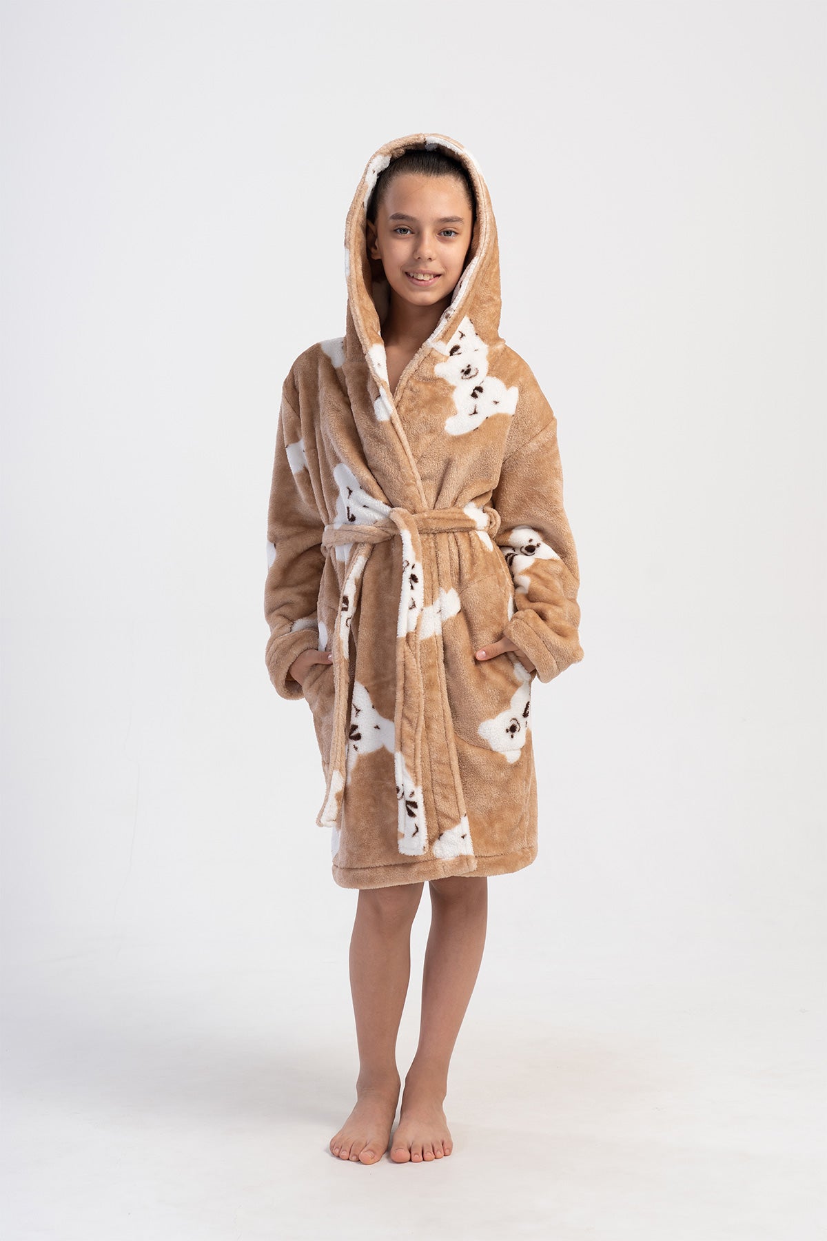 Kids' Girl Soft Beige Dressing Gown