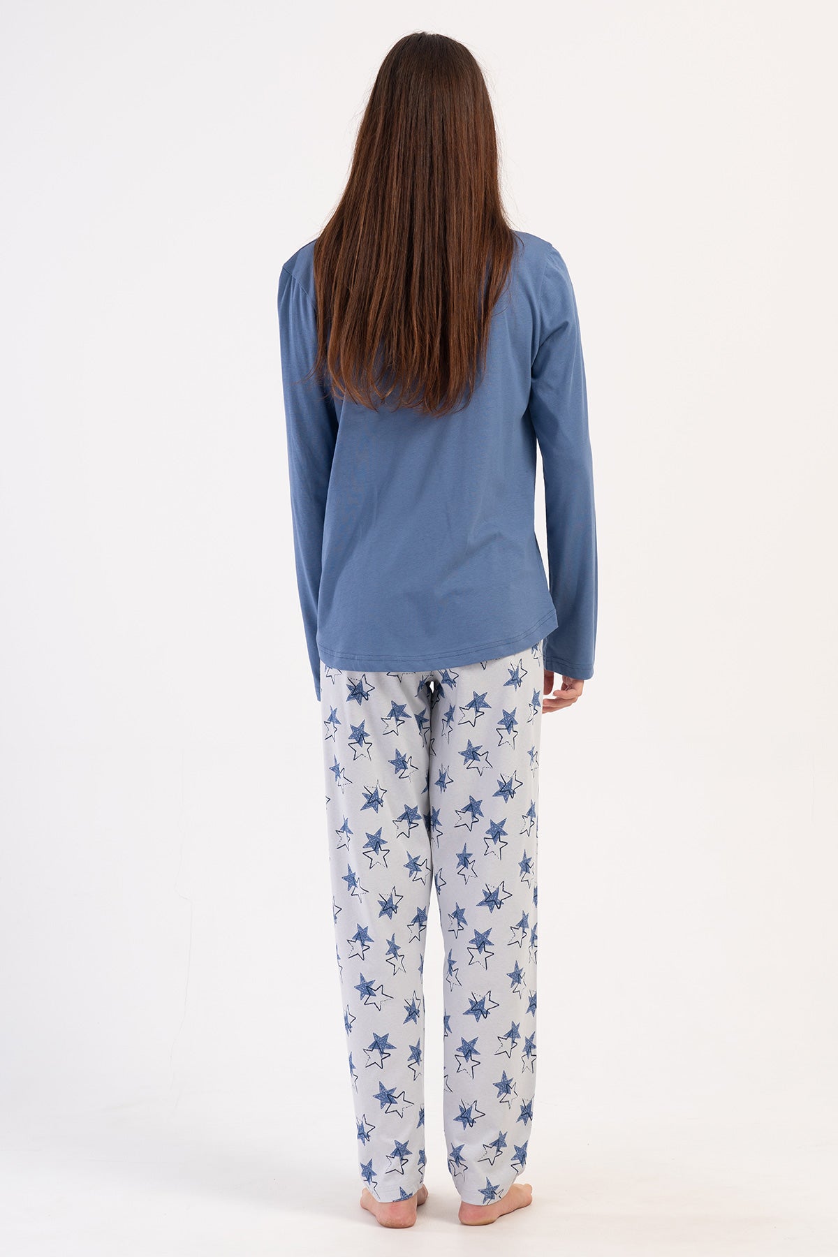 KADIN P.SUPREM BATTAL XXL O YAKA UZUN KOL ETEGI OVAL PIJAMA TAKIM