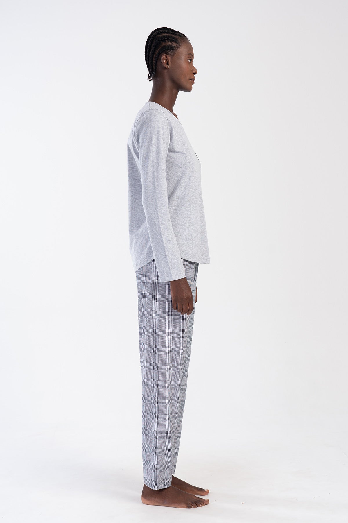 Woman Supreme Gray Miman Pyjama Set