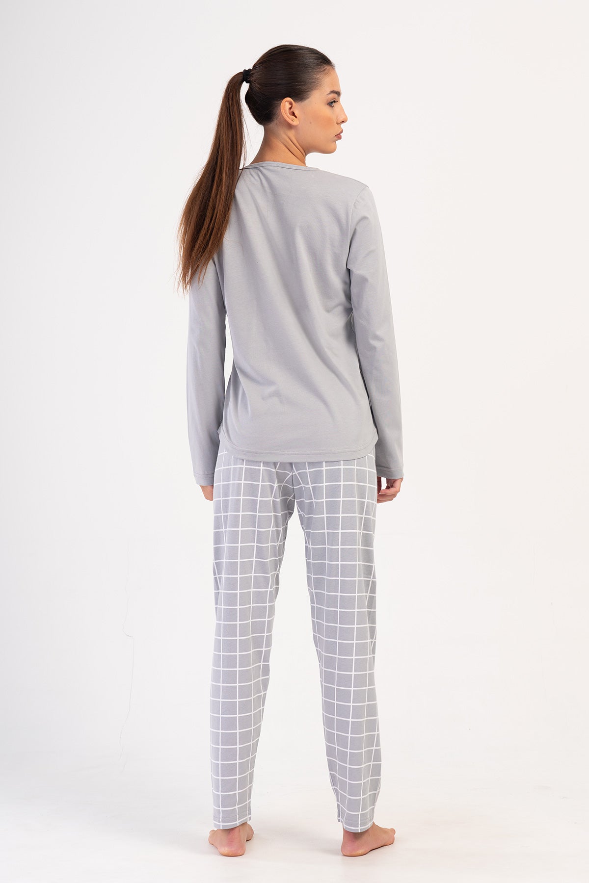 Woman Stone Supreme O Neck Pyjama Set