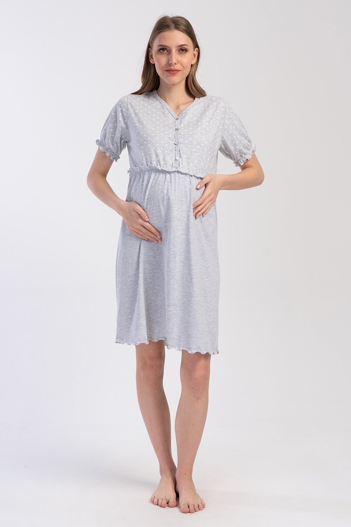 Woman Supreme Buttoned Evra Pregnant Tunic