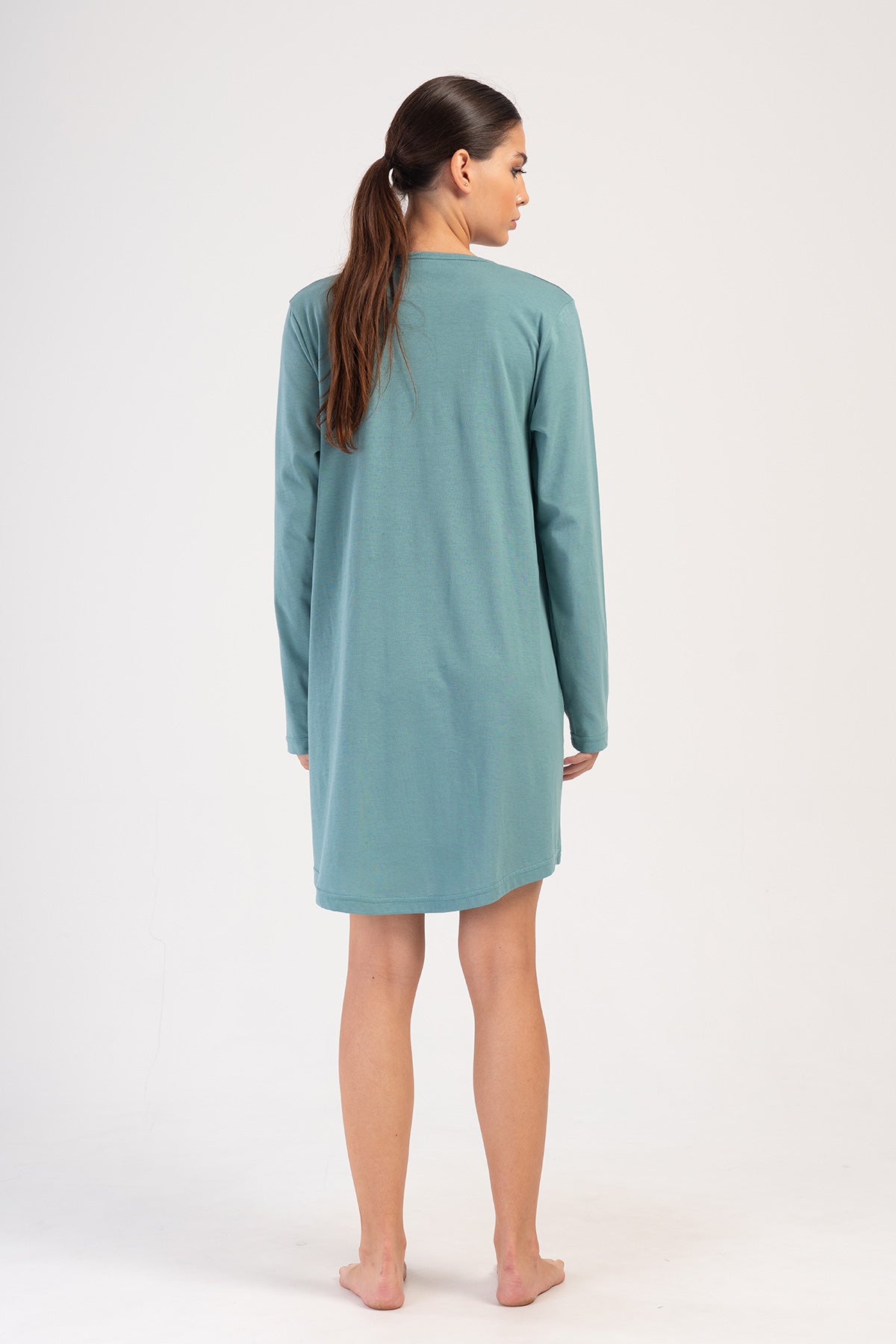 KADIN P.SUPREM BATTAL XXL O YAKA UZUN KOL ETEGI OVAL CEPLI TUNIK