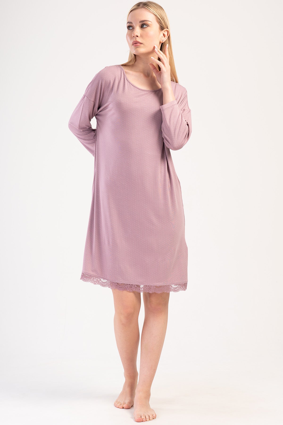 Woman Lycra Viscon Wide Collar Niva Tunic 
