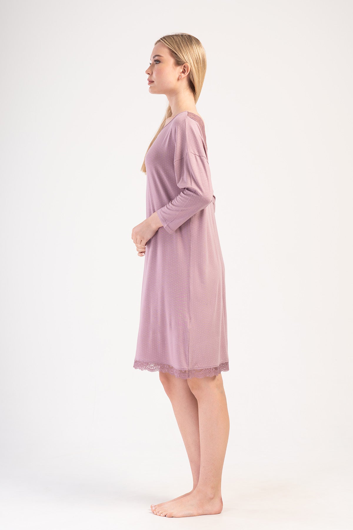 Woman Lycra Viscon Wide Collar Niva Tunic 