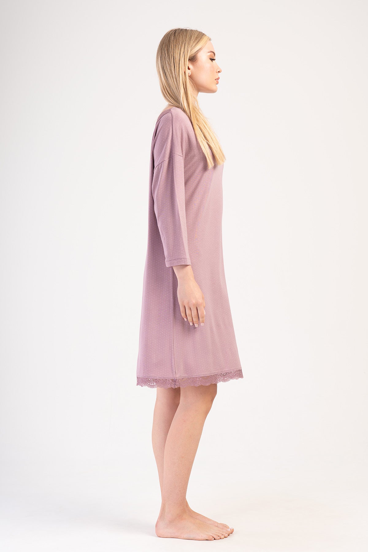 Woman Lycra Viscon Wide Collar Niva Tunic 