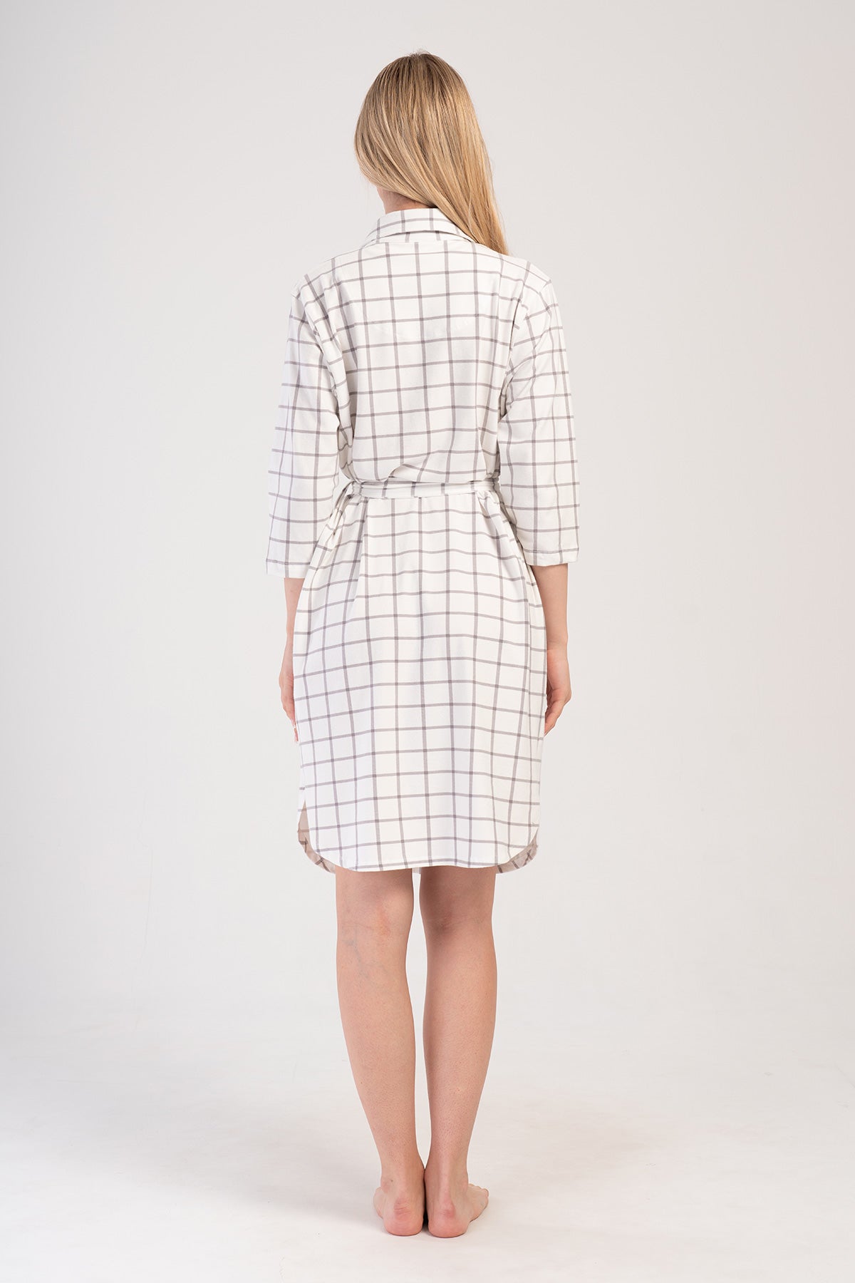 KADIN LYC SUPREM GOMLEK YAKA TAMAMI DUGMELI 3/4KOL ETEGI OVAL GOMLEK TUNIK