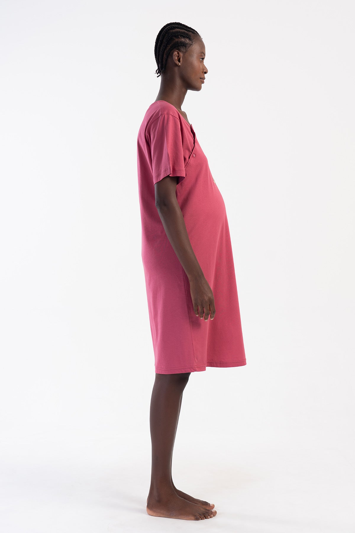 KADIN P.SUPREM CIFT PATLI KISA KOL HAMILE TUNIK