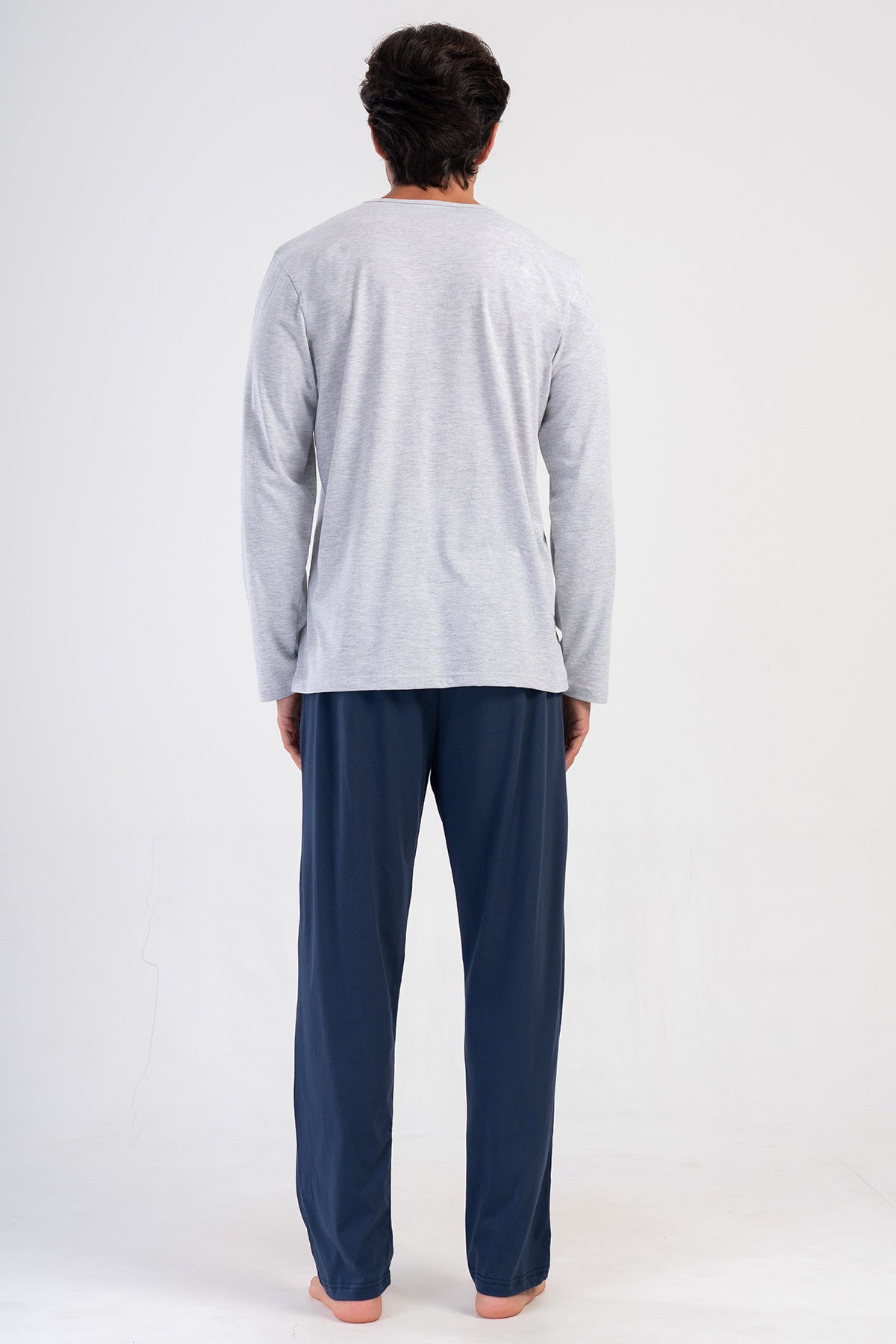 CEPLI ERKEK P.SUPREM O YAKA UZUN KOL PIJAMA TAKIM