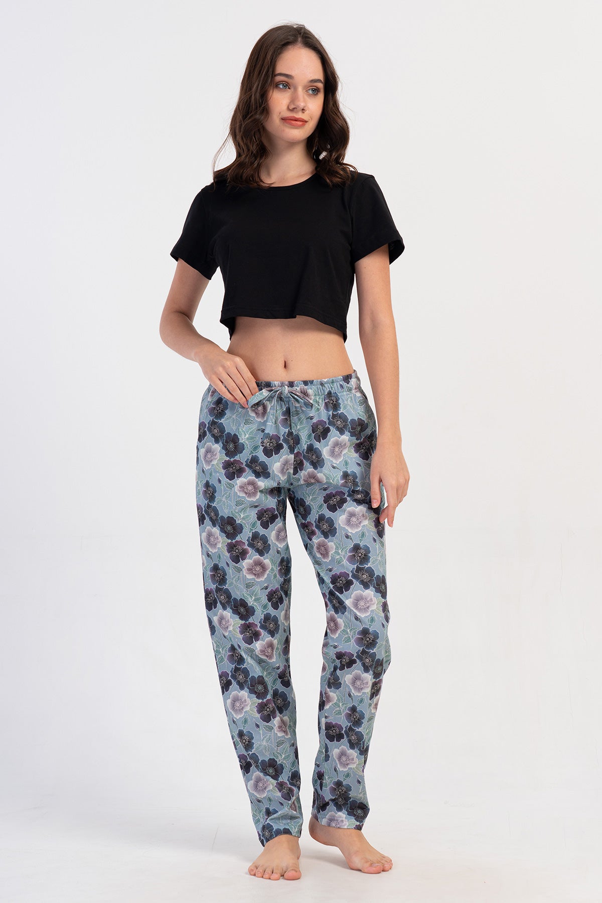 Woman Supreme Gray Big Size Pyjama Separate