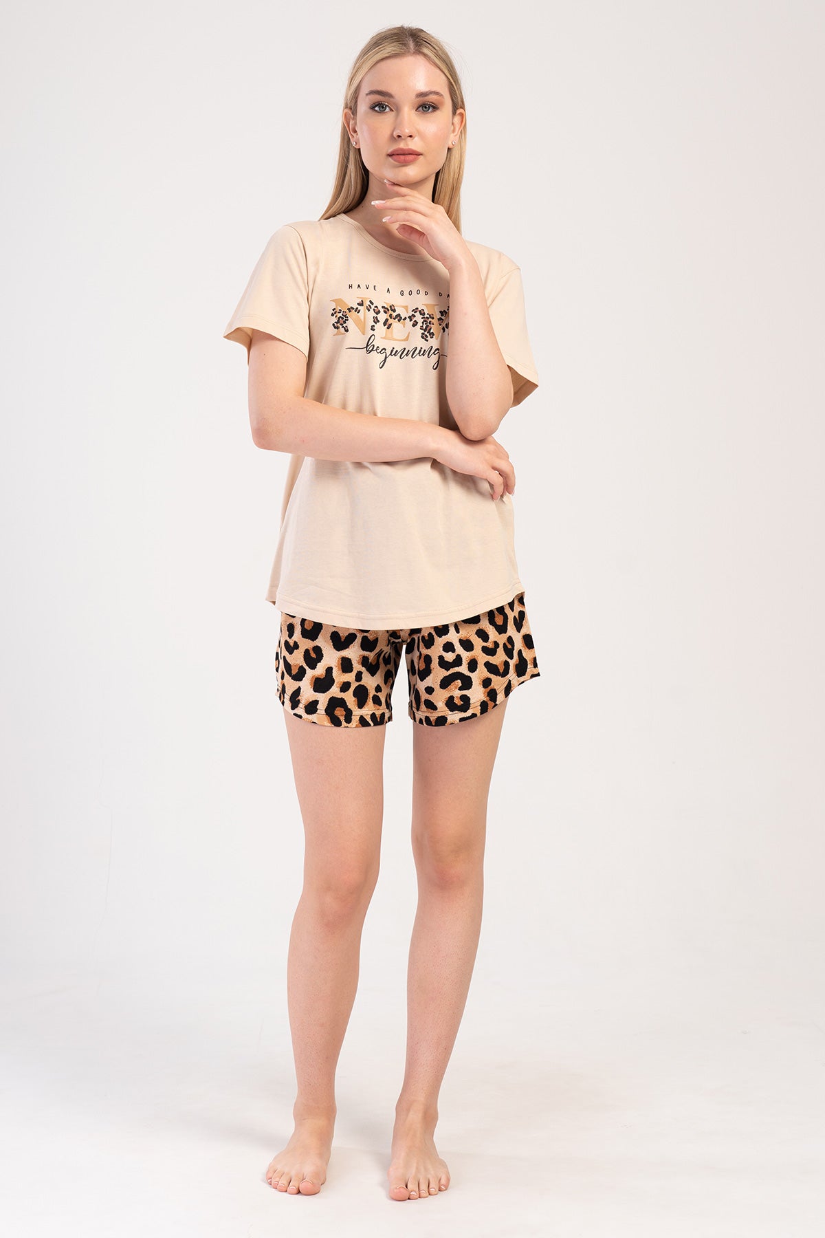 Woman Supreme Leopard Short Set