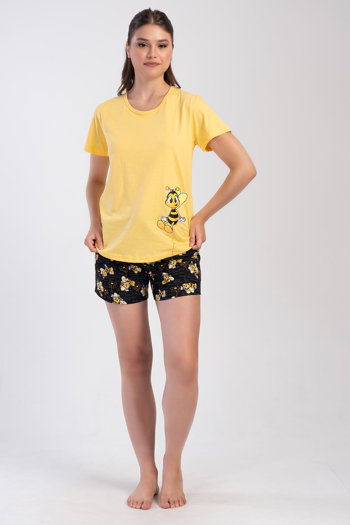 Woman Supreme Beer Pattern Short Set