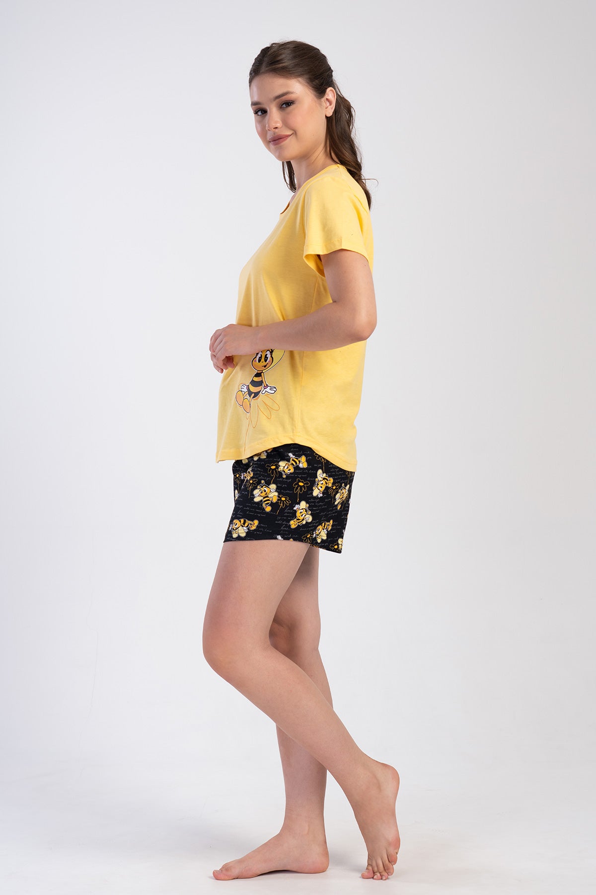 Woman Supreme Beer Pattern Short Set