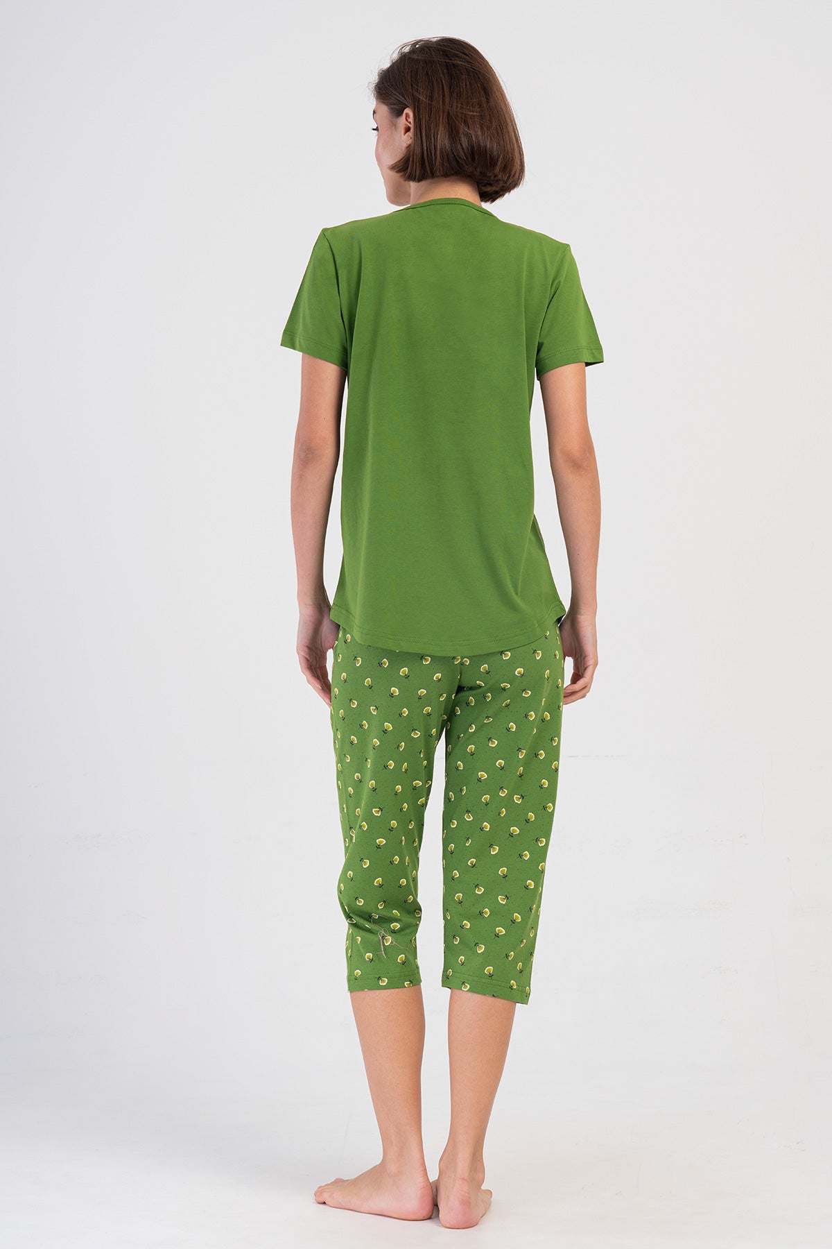 Woman Supreme Bright Green Capri Set