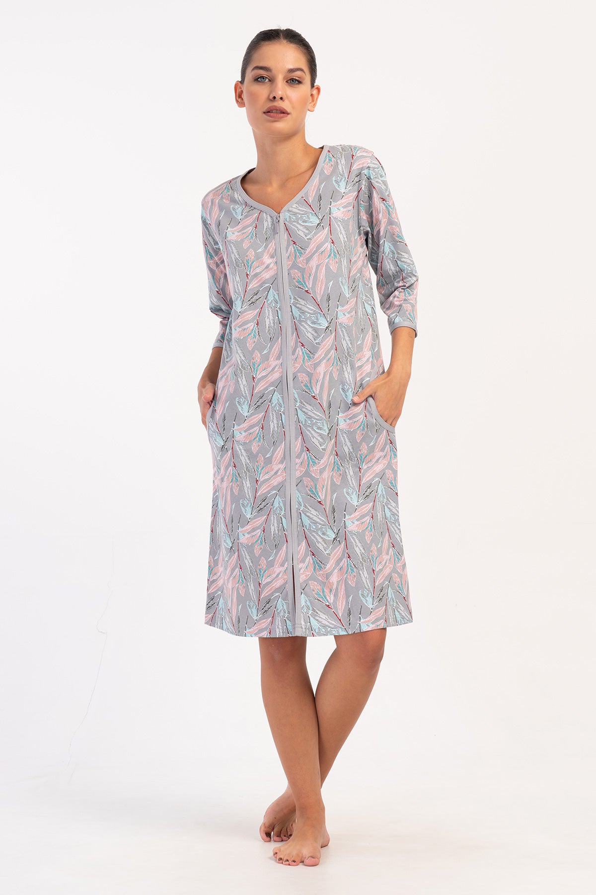 Woman Mesa Supreme Zipper Detail Home Dress