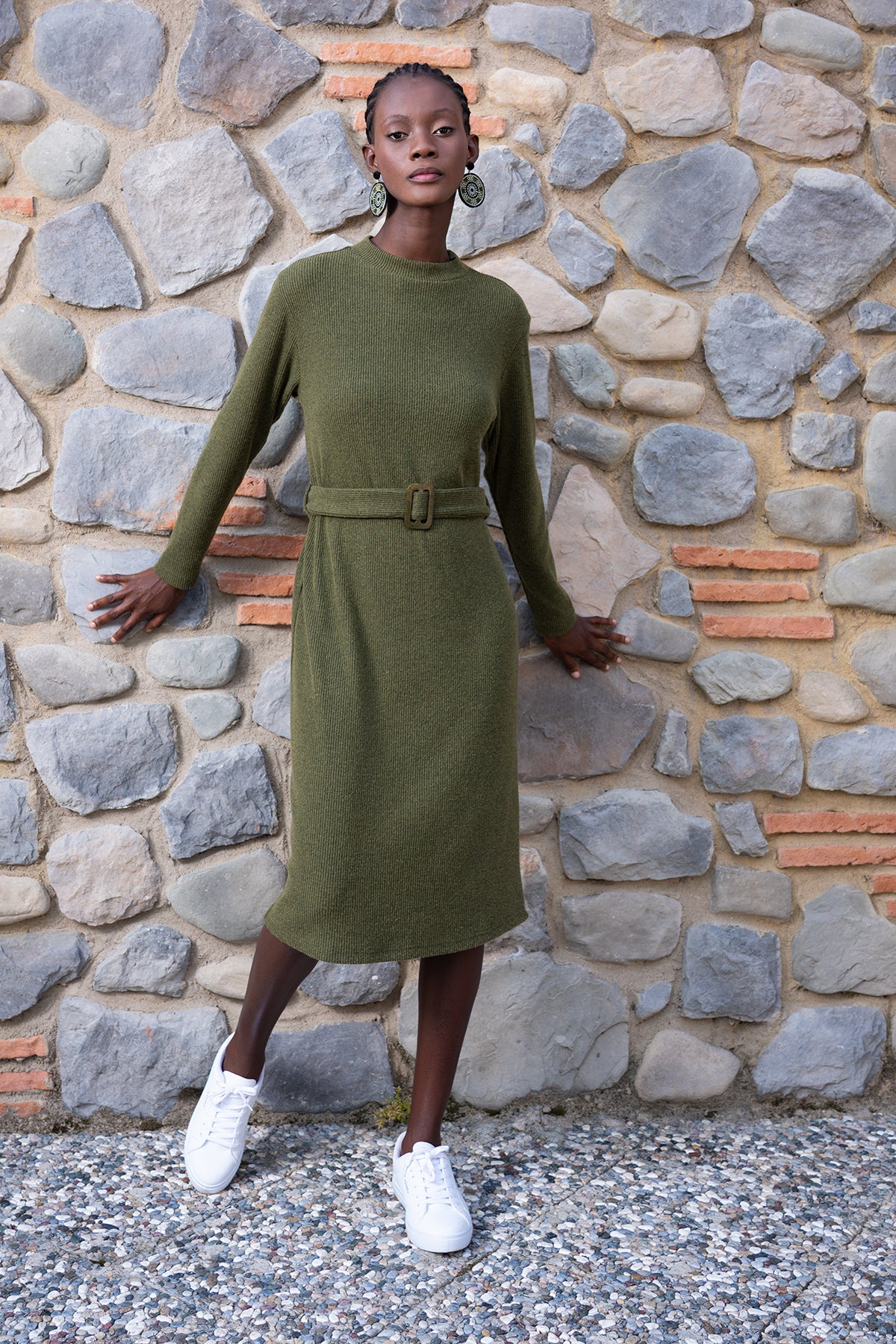 KADIN LYC KASKORSE YARI BALIKCI YAKA UZUN KOL STREC ELBISE