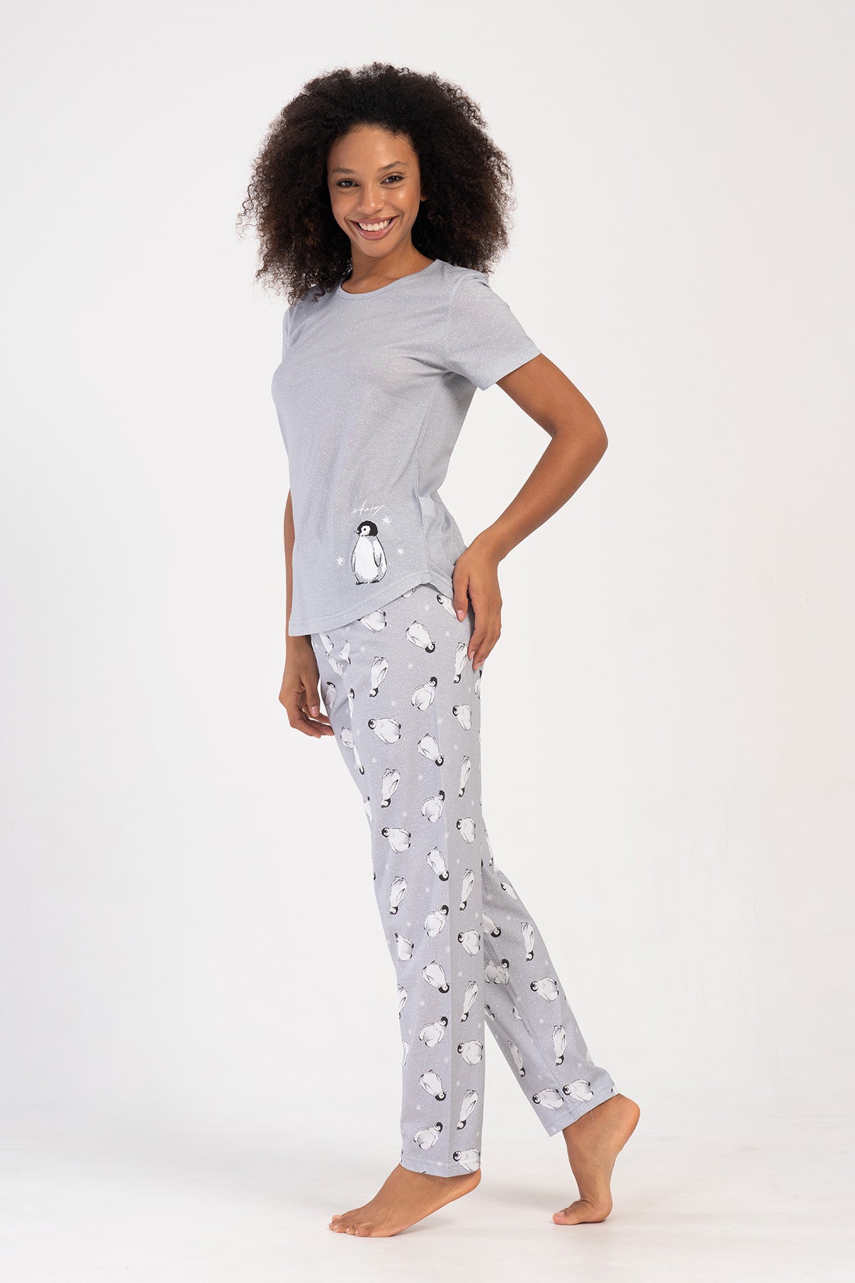 KADIN P.SUPREM O YAKA KISA KOL ETEGI OVAL PIJAMA TAKIM