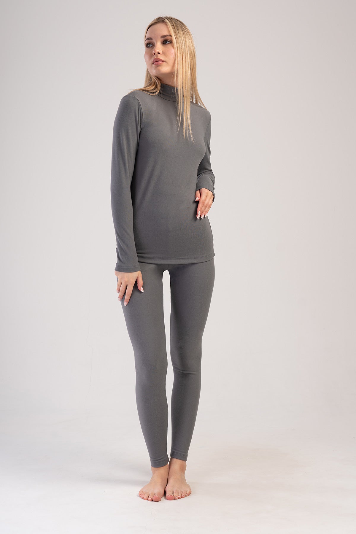 KADIN COMFORT YAKALI UZUN KOL ICLIK TAKIM