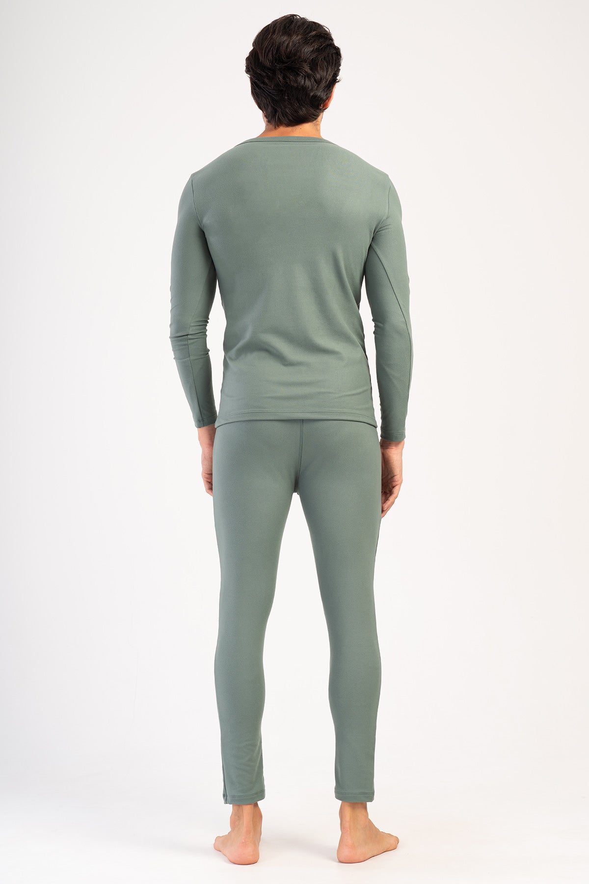 ERKEK COMFORT KAYIK YAKA UZUN KOL ICLIK TAKIM