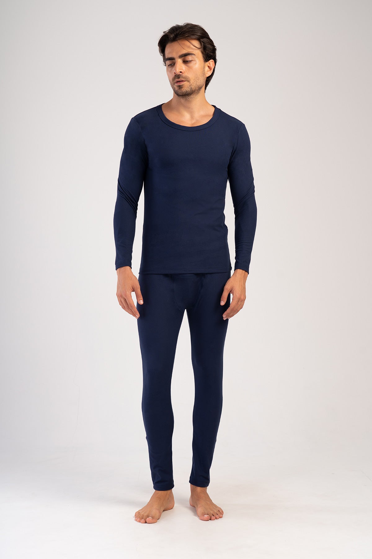 ERKEK COMFORT KAYIK YAKA UZUN KOL ICLIK TAKIM