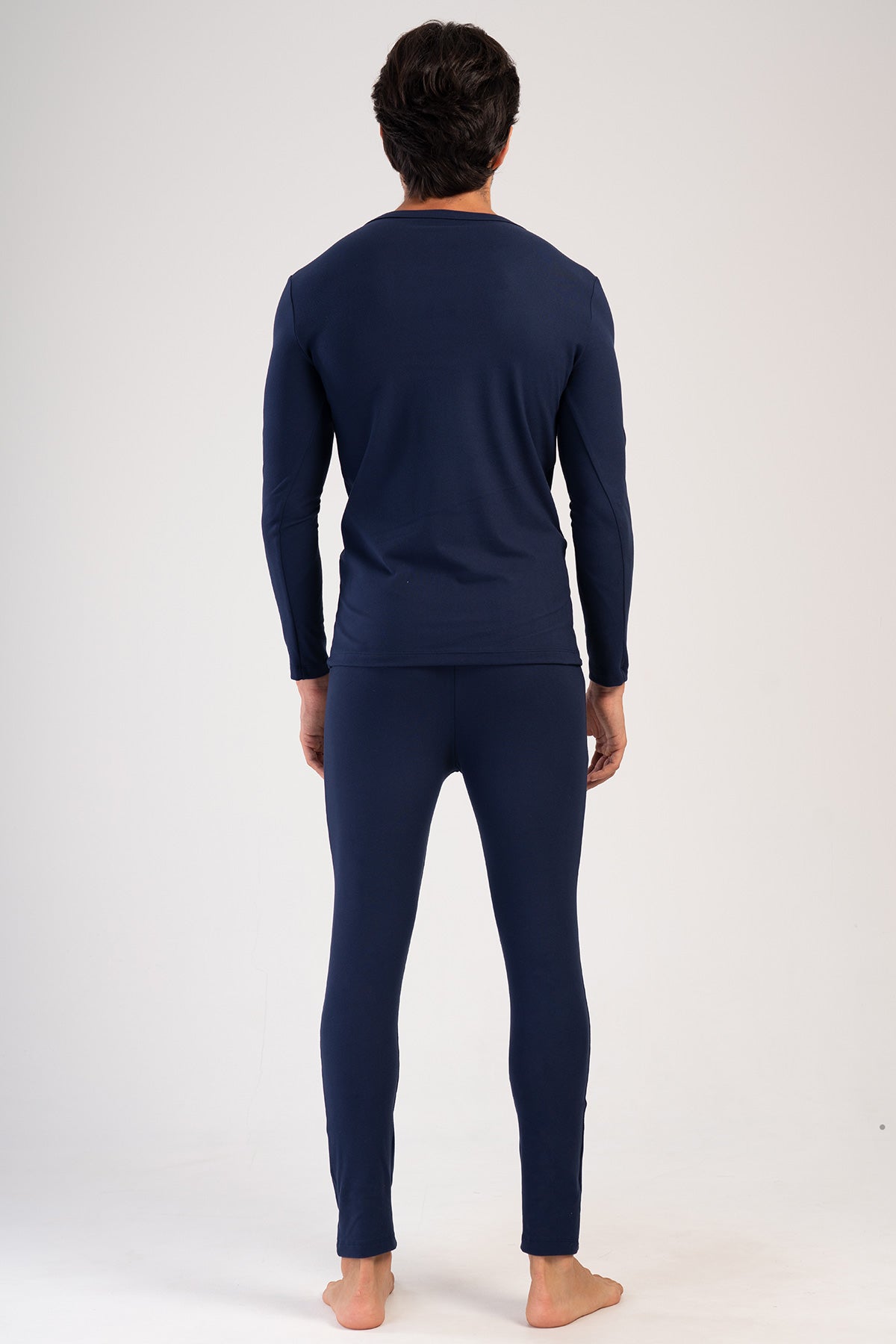 ERKEK COMFORT KAYIK YAKA UZUN KOL ICLIK TAKIM