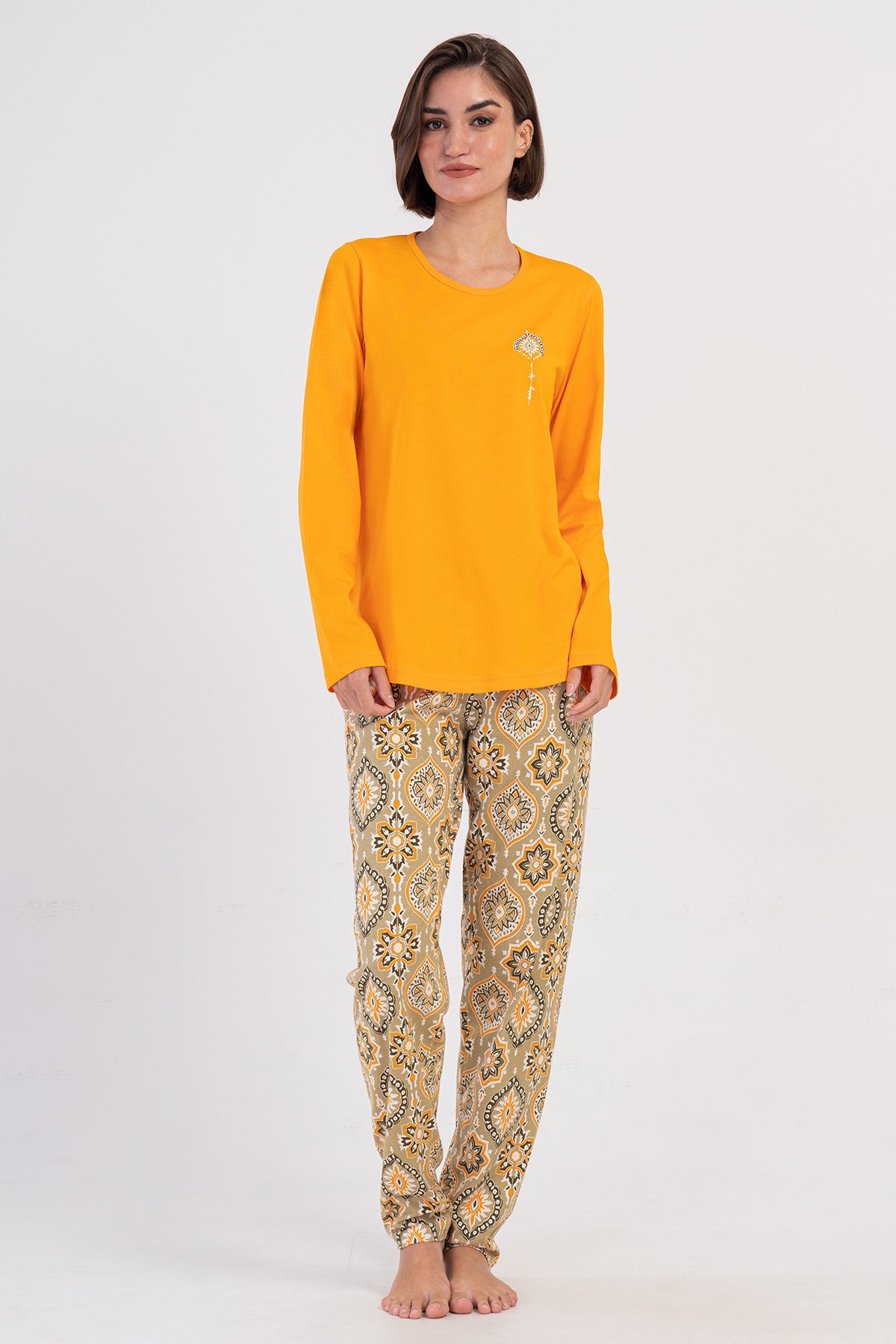 Woman Supreme Big Size Melan Pyjama Set