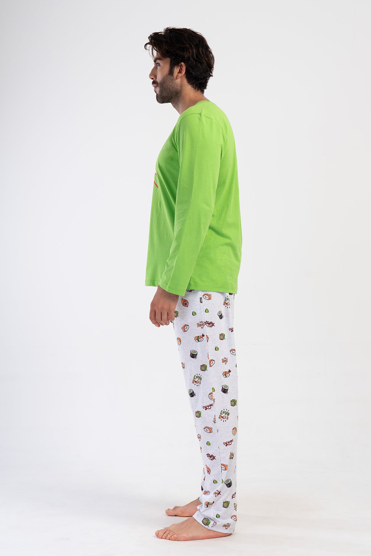 CEPLI ERKEK P.SUPREM O YAKA UZUN KOL PIJAMA TAKIM