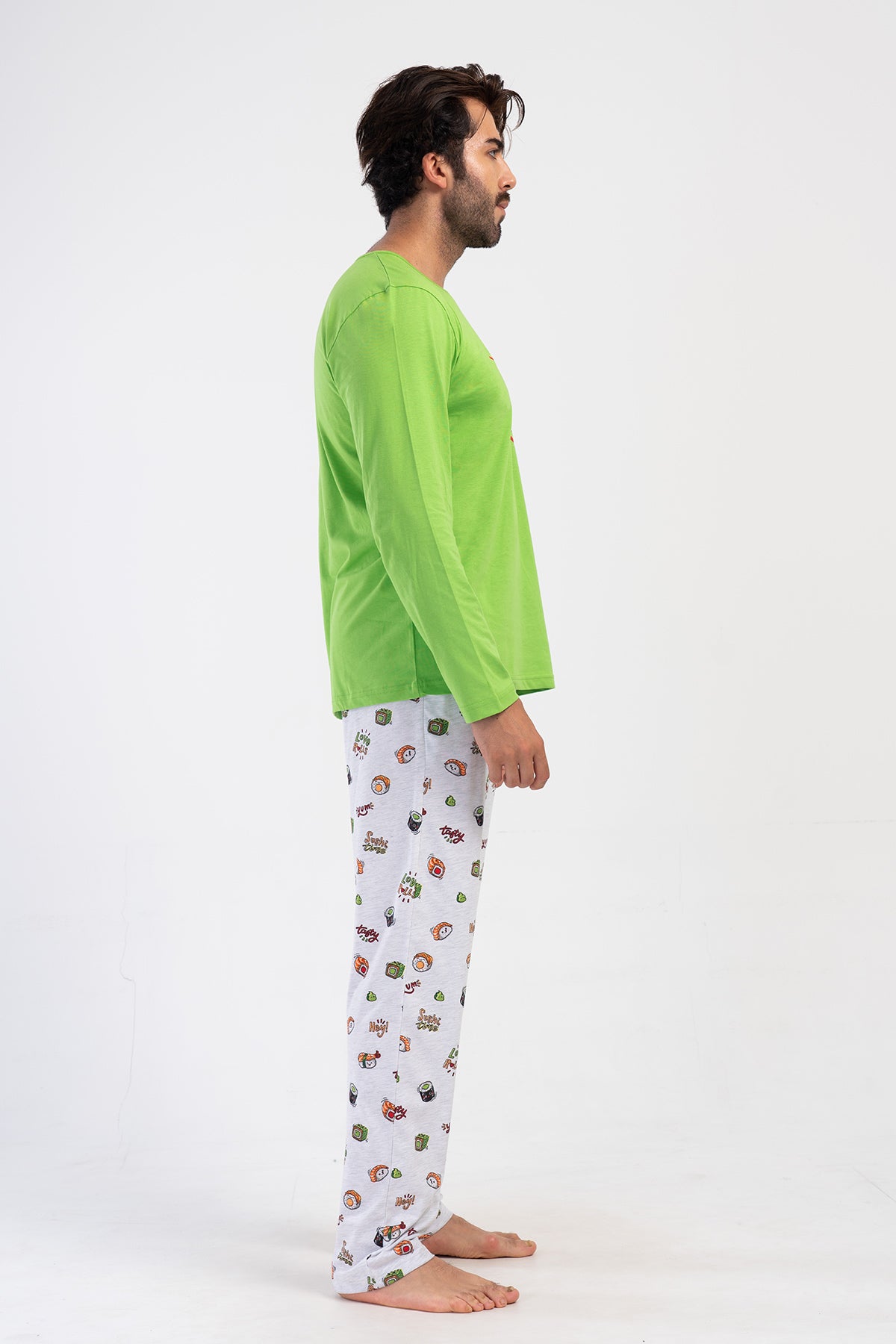 CEPLI ERKEK P.SUPREM O YAKA UZUN KOL PIJAMA TAKIM