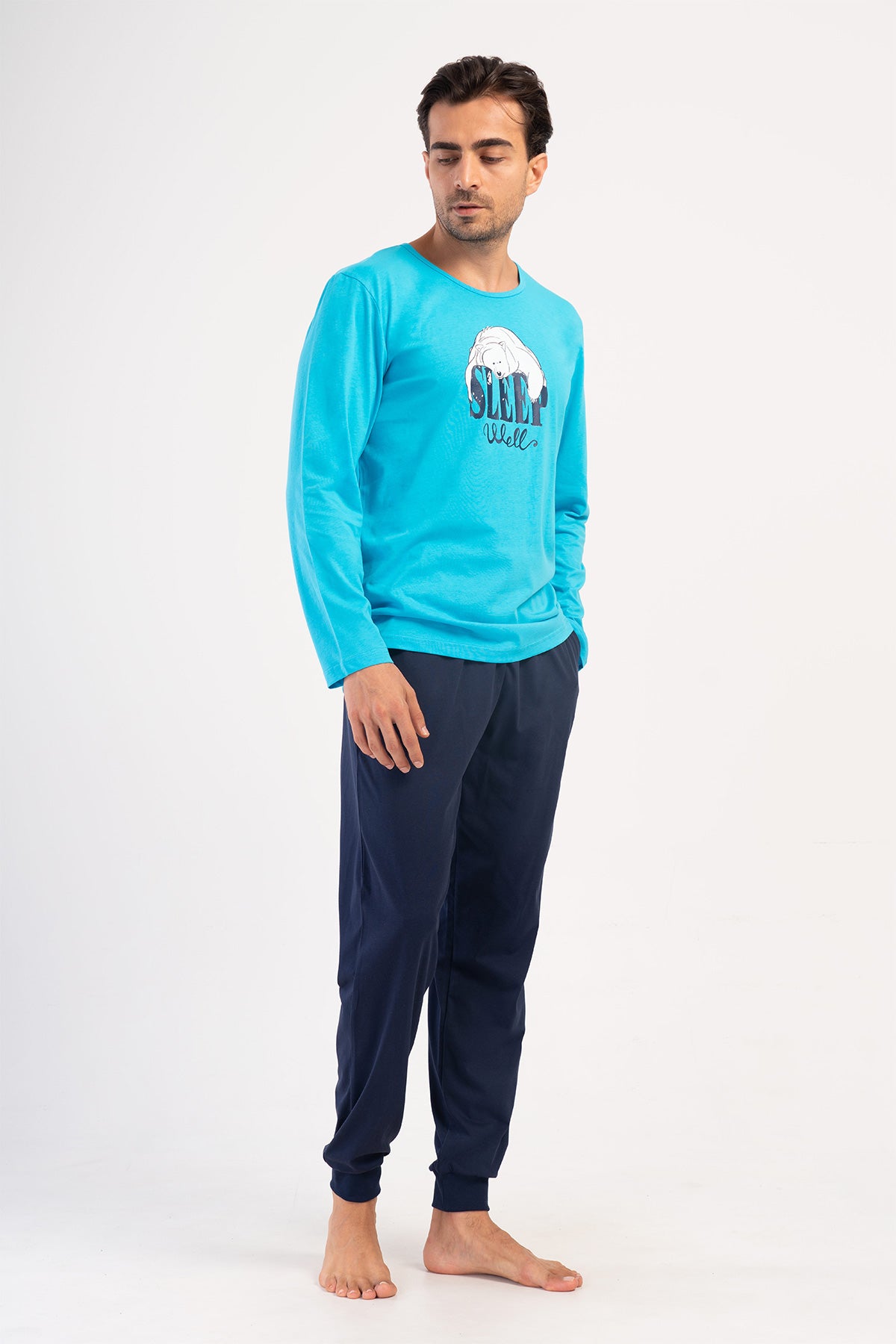 CEPLI ERKEK P.SUPREM XXL O YAKA UZUN KOL MANSETLI PIJAMA TAKIM