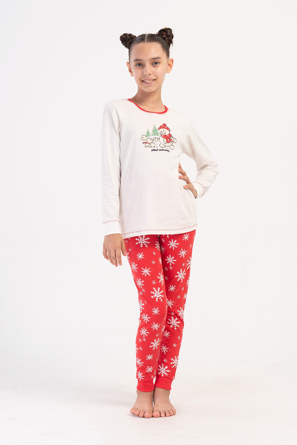 Kids' Girl Christmas Theme Supreme Pyjama Set