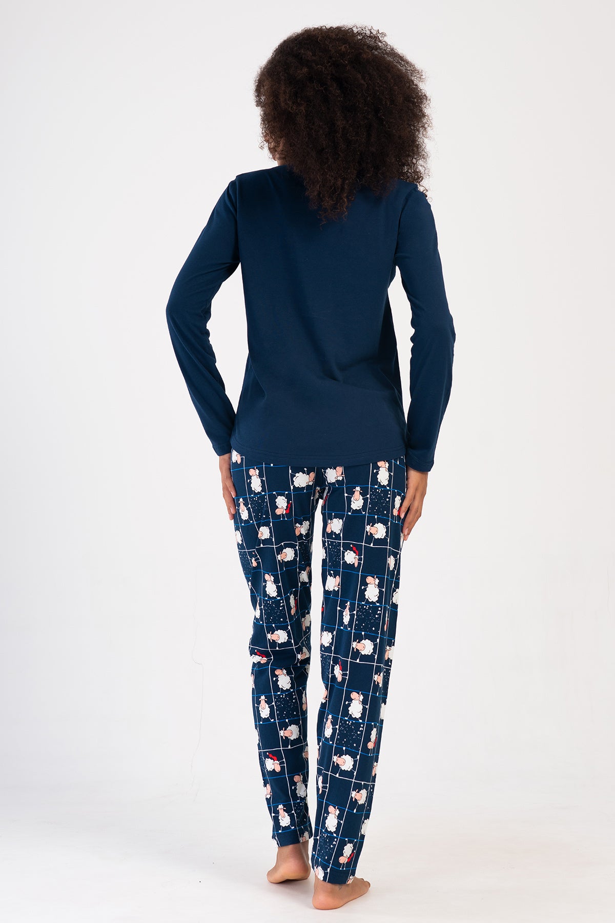 KADIN P.SUPREM O YAKA UZUN KOL ETEGI OVAL PIJAMA TAKIM