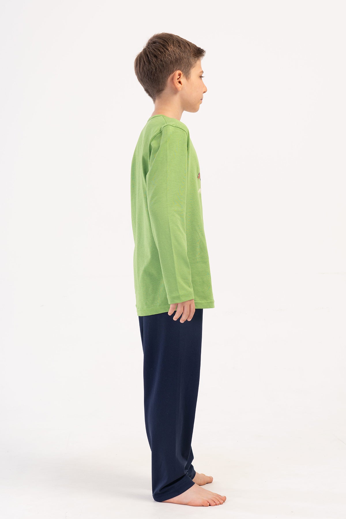 ERKEK COCUK P.SUPREM O YAKA UZUN KOL PIJAMA TAKIM(3-4/7-8)