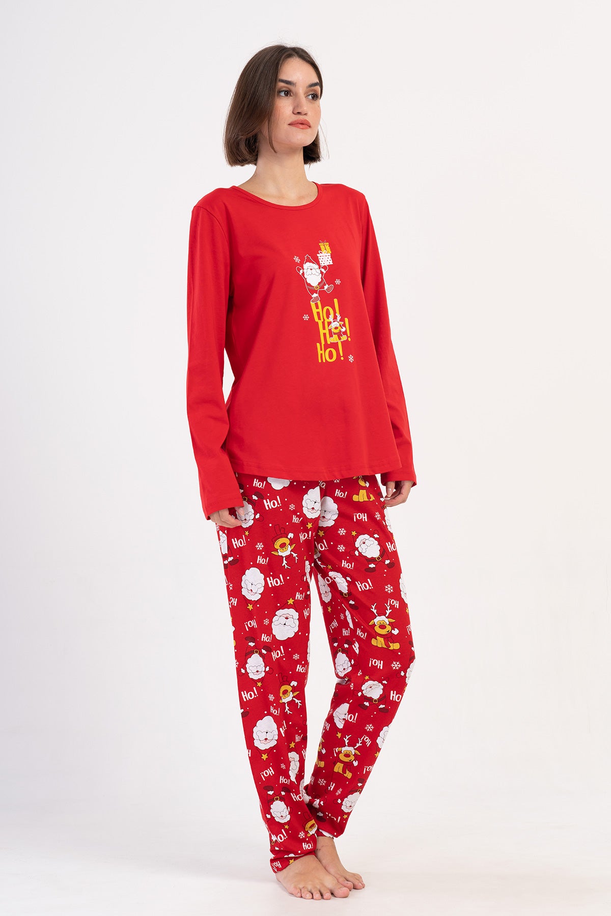 Woman Supreme Big Size Scarlet Christmas Pyjama Set