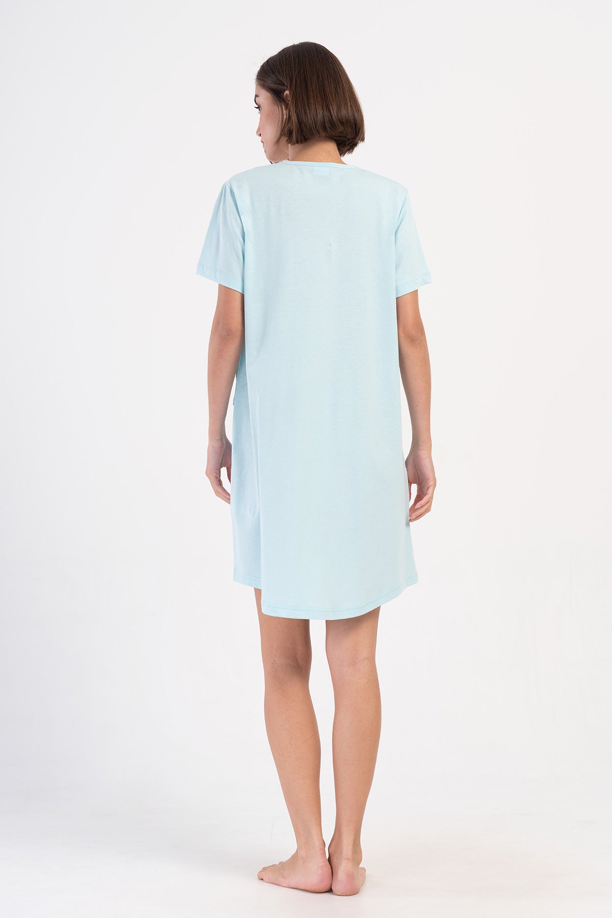 KADIN P.SUPREM XXL O YAKA KISA KOL ETEGI OVAL CEPLI TUNIK