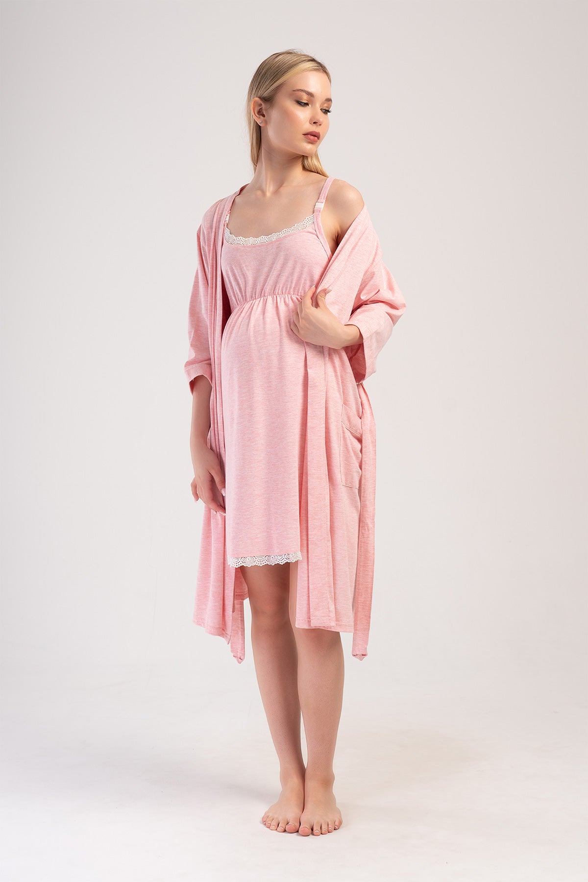 Woman Supreme Sweet Baby Pregnant Dressing Gown Set