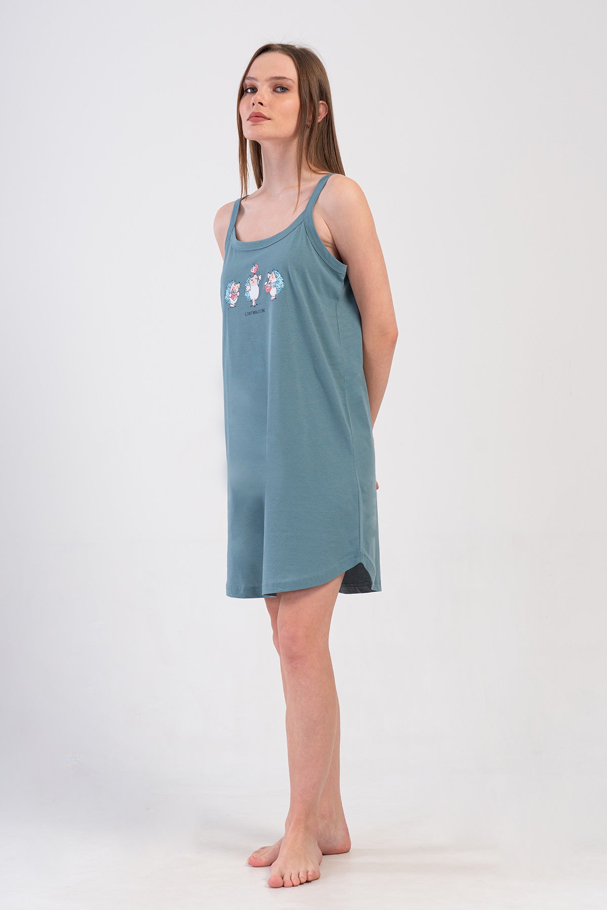 KADIN P.SUPREM XXL IP ASKILI ETEGI OVAL TUNIK