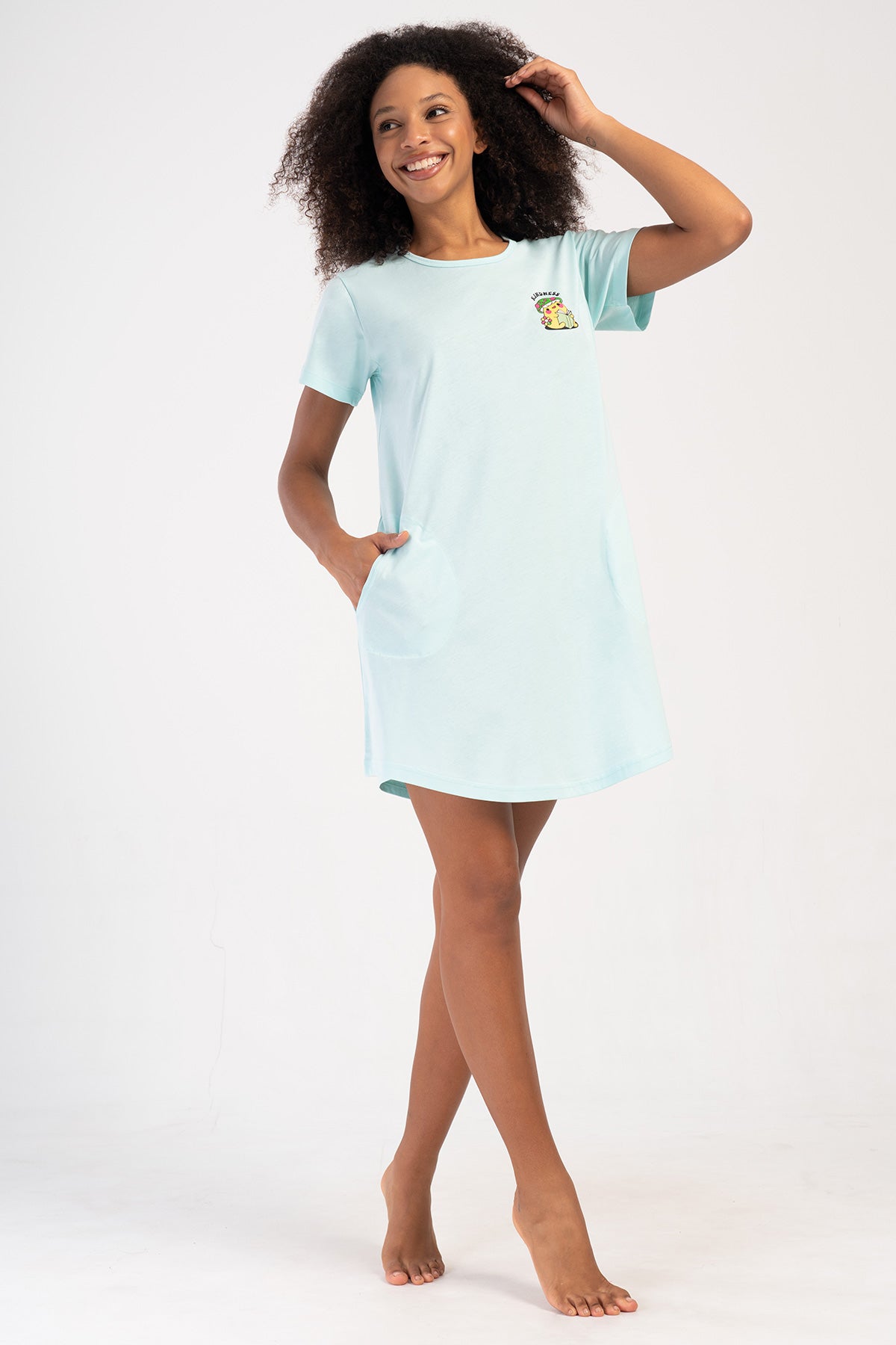 KADIN P.SUPREM O YAKA KISA KOL ETEGI OVAL CEPLI TUNIK