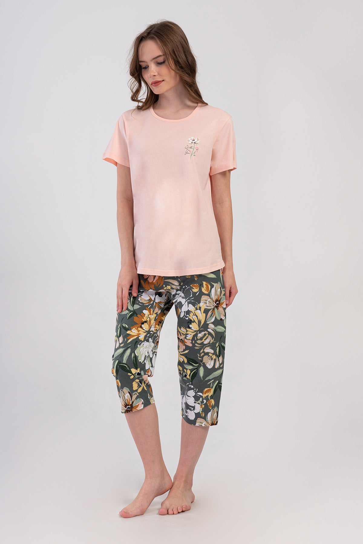Woman Supreme Big Size Rona Capri Set