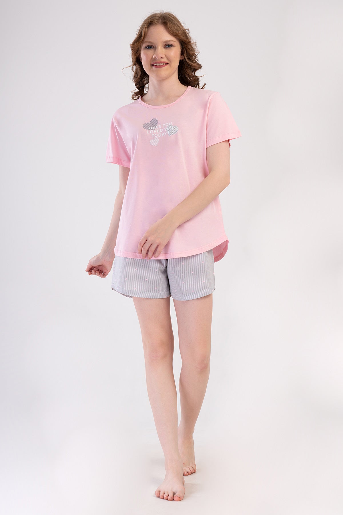 Woman Supreme Big Size Vesa Short Sleeve Short Set