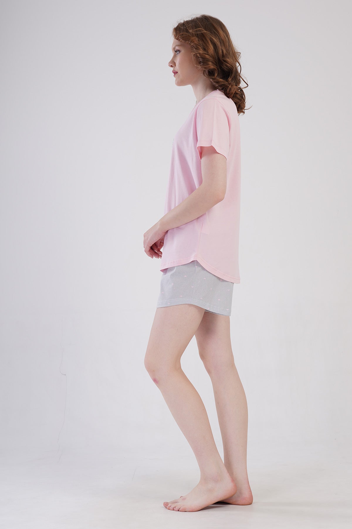 Woman Supreme Big Size Vesa Short Sleeve Short Set