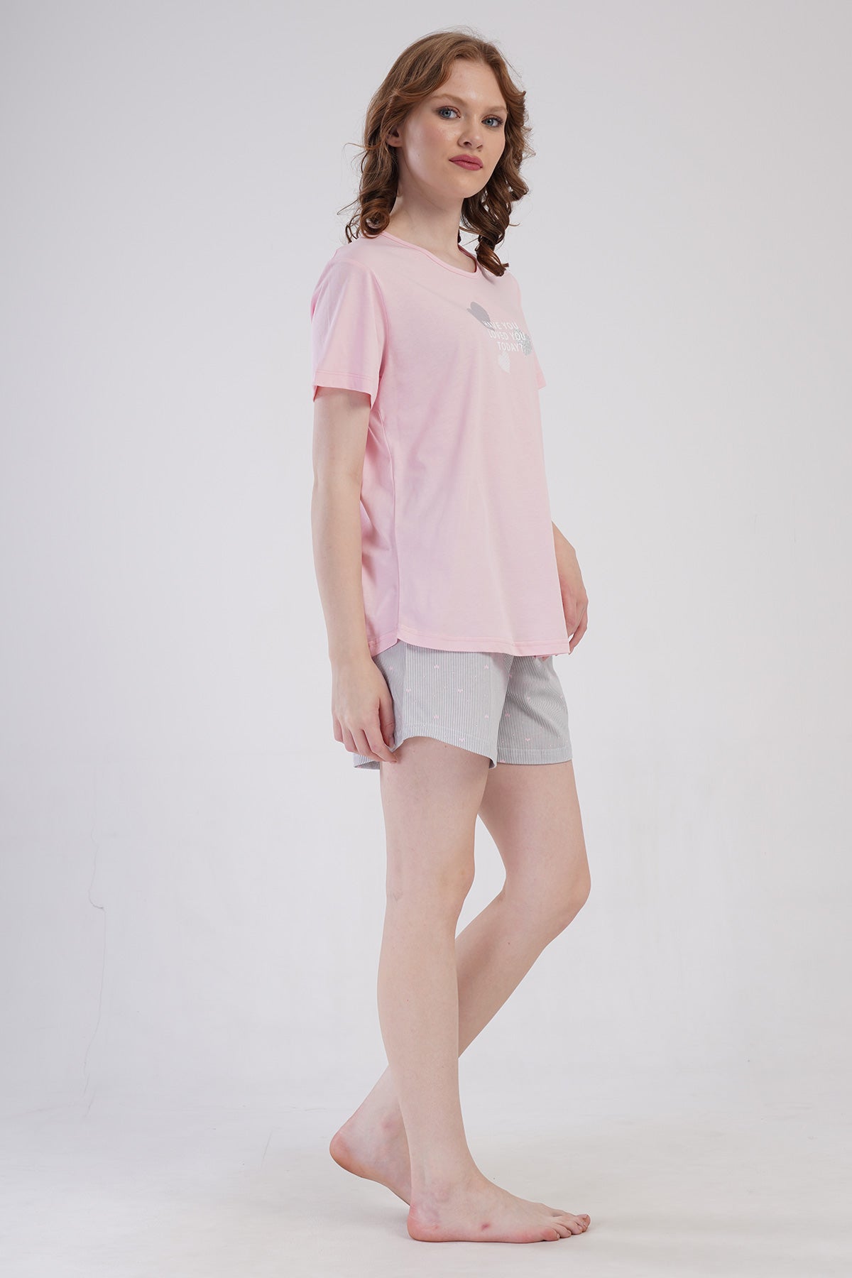 Woman Supreme Big Size Vesa Short Sleeve Short Set
