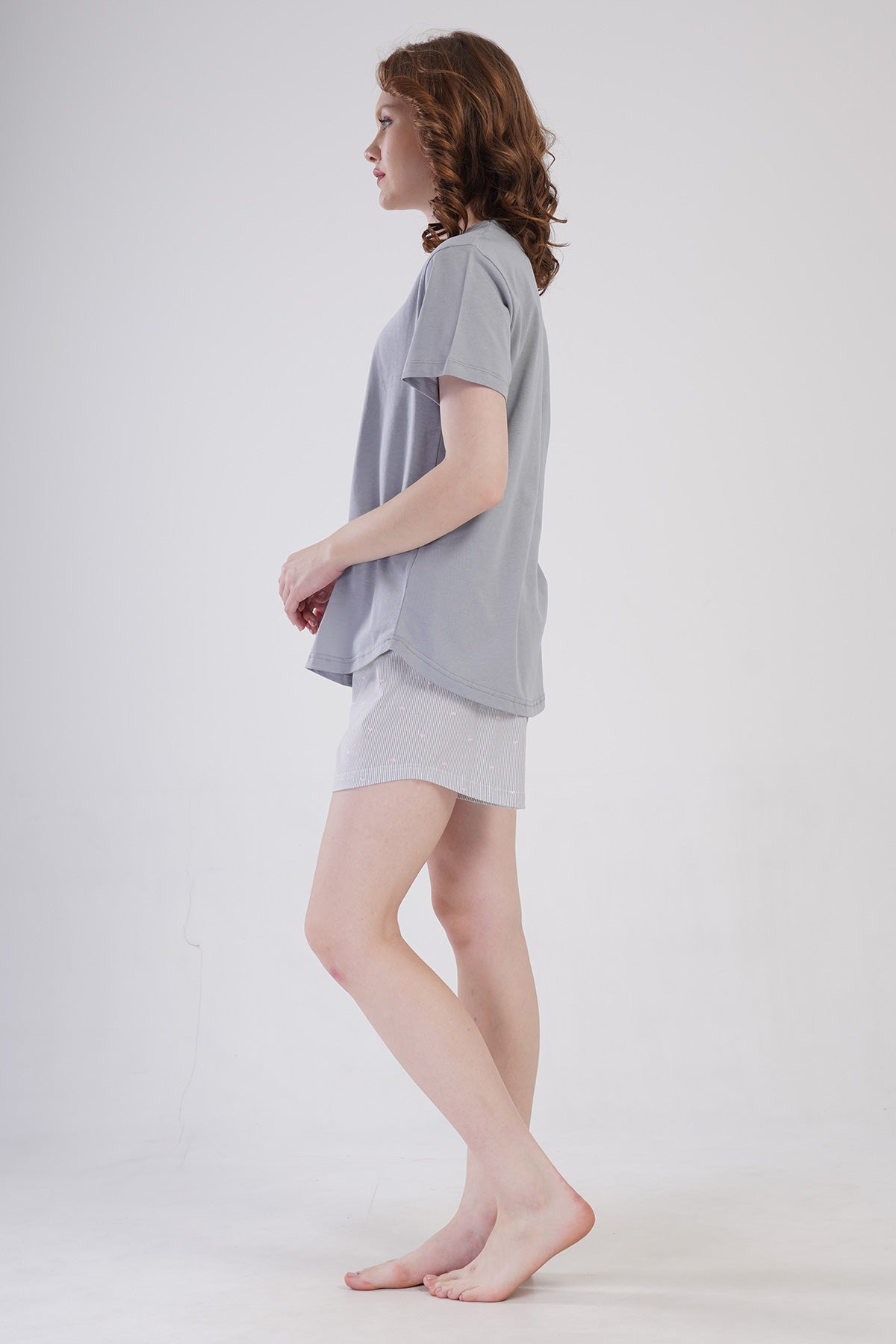 Woman Supreme Big Size Vesa Short Sleeve Short Set