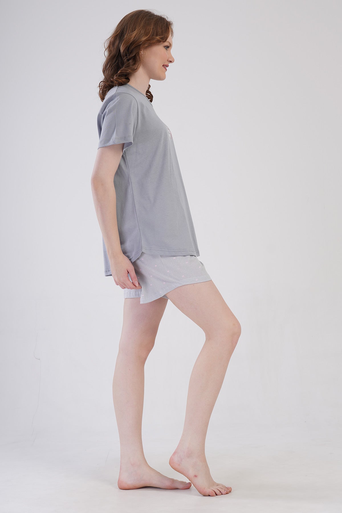 Woman Supreme Big Size Vesa Short Sleeve Short Set