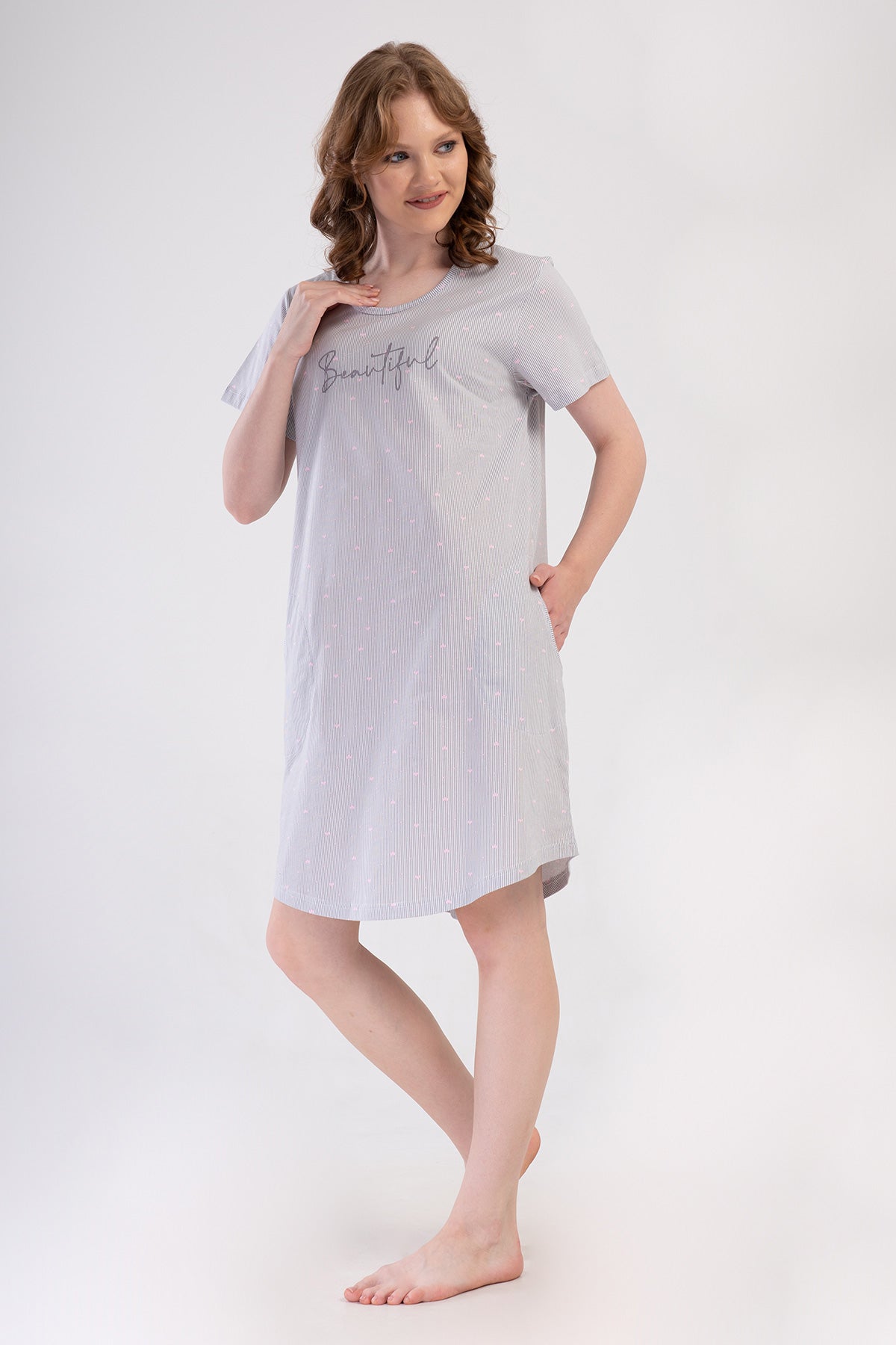 Woman Supreme Big Size Vesa Short Sleeve Tunic